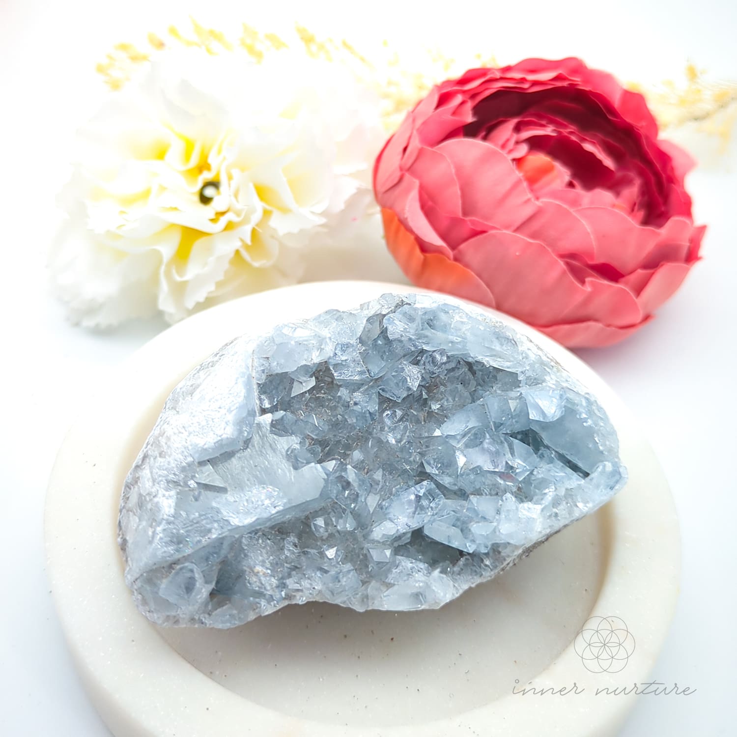 Celestite Cluster #11 | Natural Celestite Specimen Australia | Inner Nurture