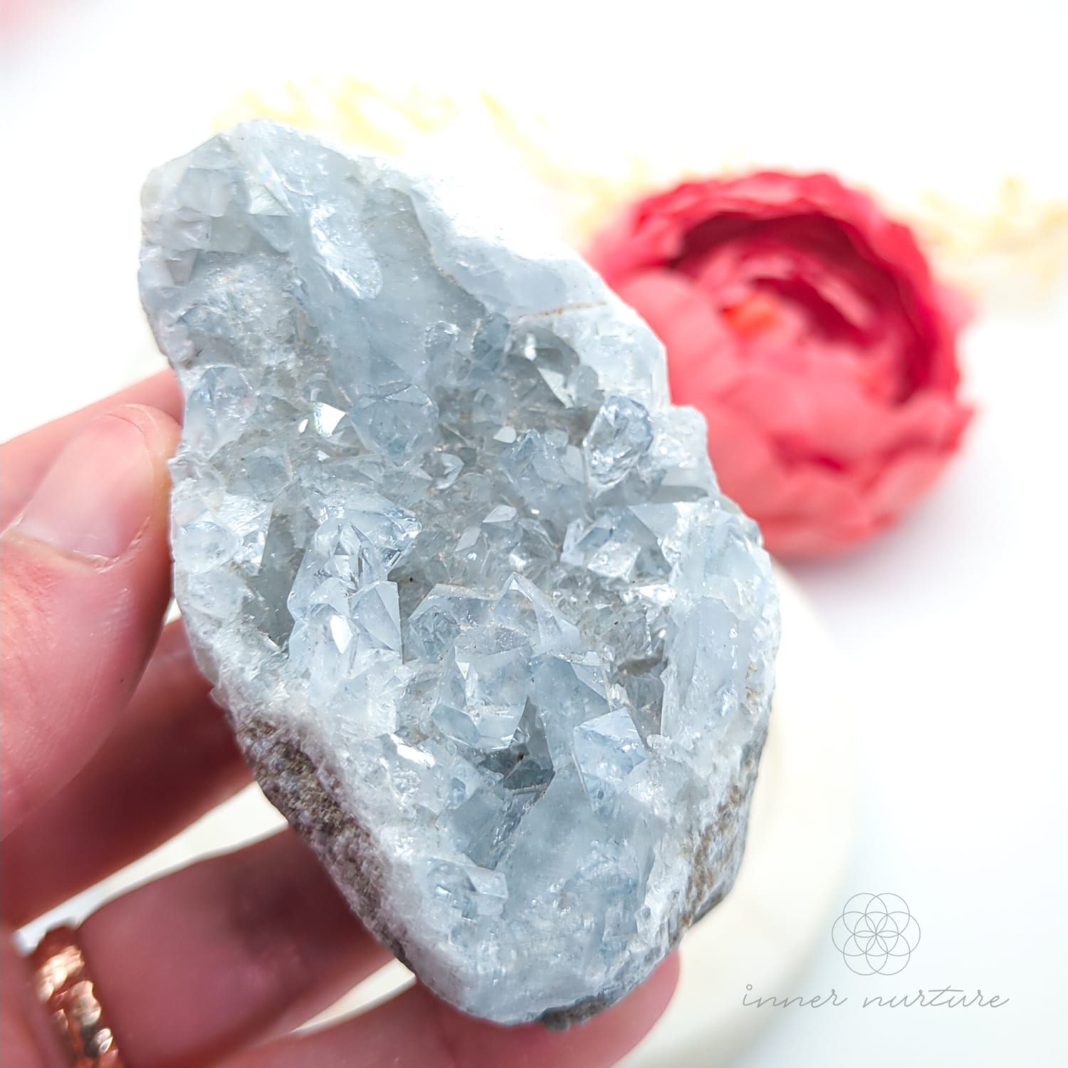 Celestite Cluster #11 | Natural Celestite Specimen Australia | Inner Nurture