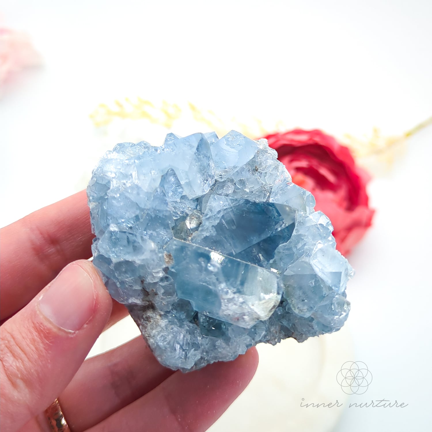 Celestite Cluster #13 | Natural Celestite Specimen Australia | Inner Nurture