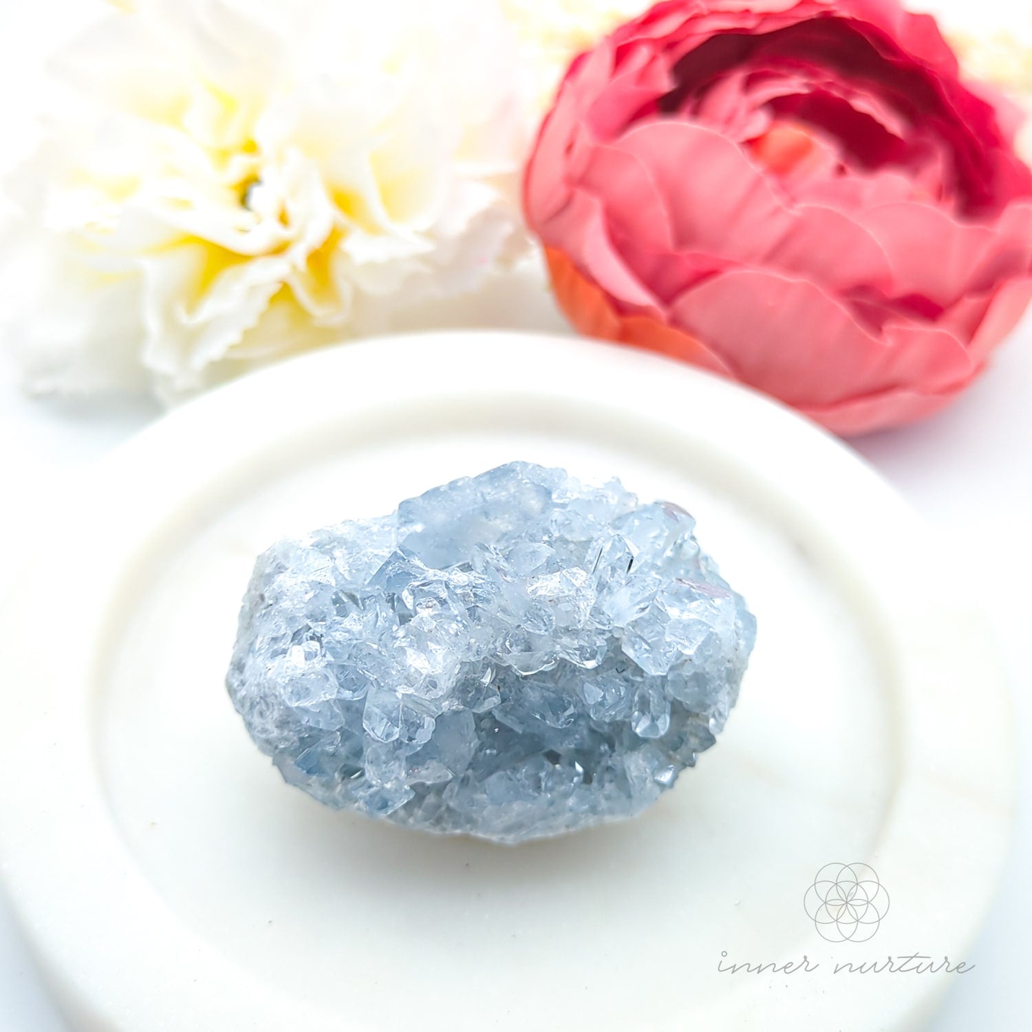 Celestite Cluster #15 | Natural Celestite Specimen Australia | Inner Nurture