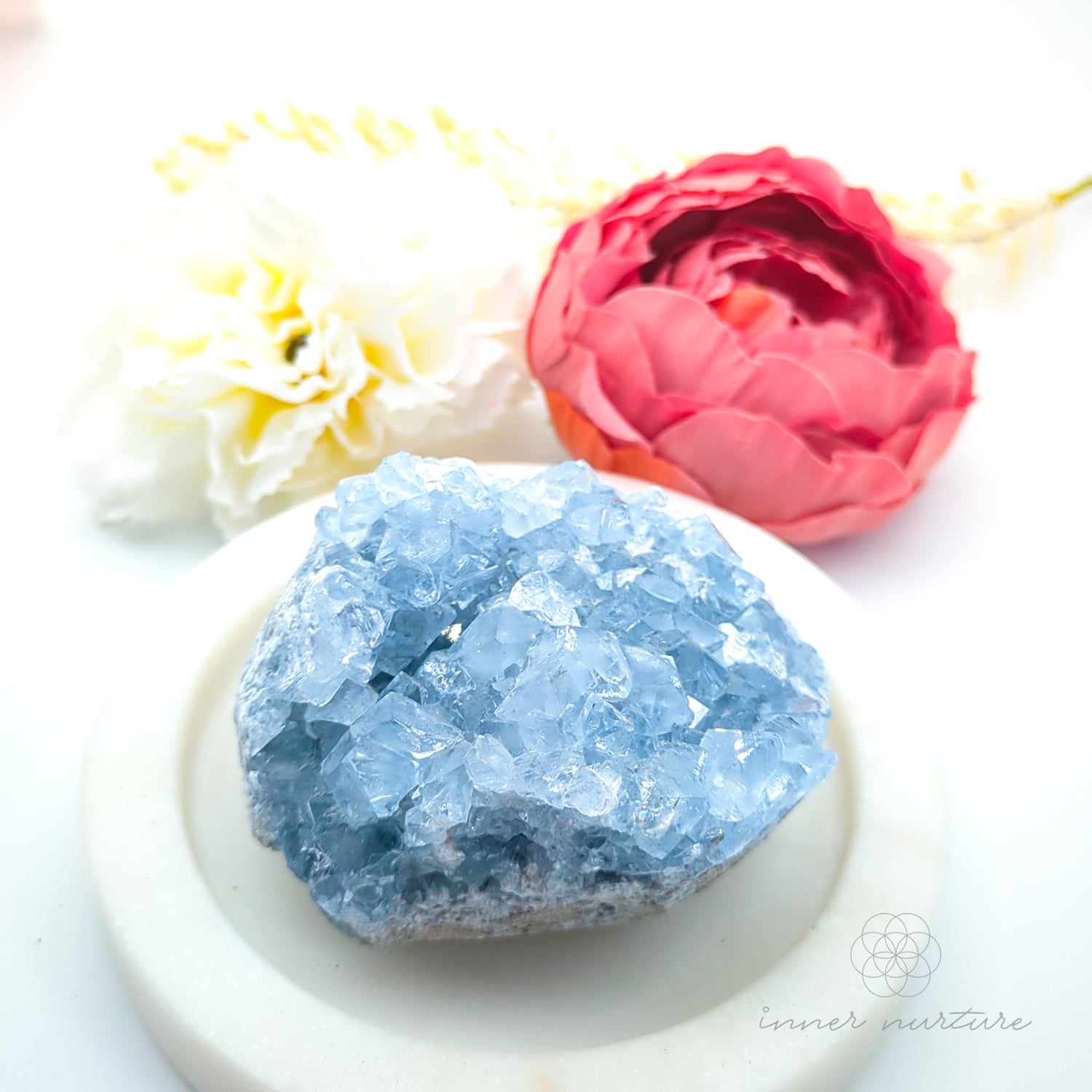 Celestite Cluster #17 | Natural Celestite Specimen Australia | Inner Nurture