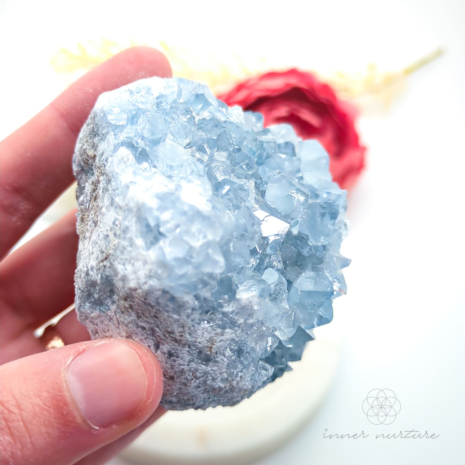 Celestite Cluster #17 | Natural Celestite Specimen Australia | Inner Nurture