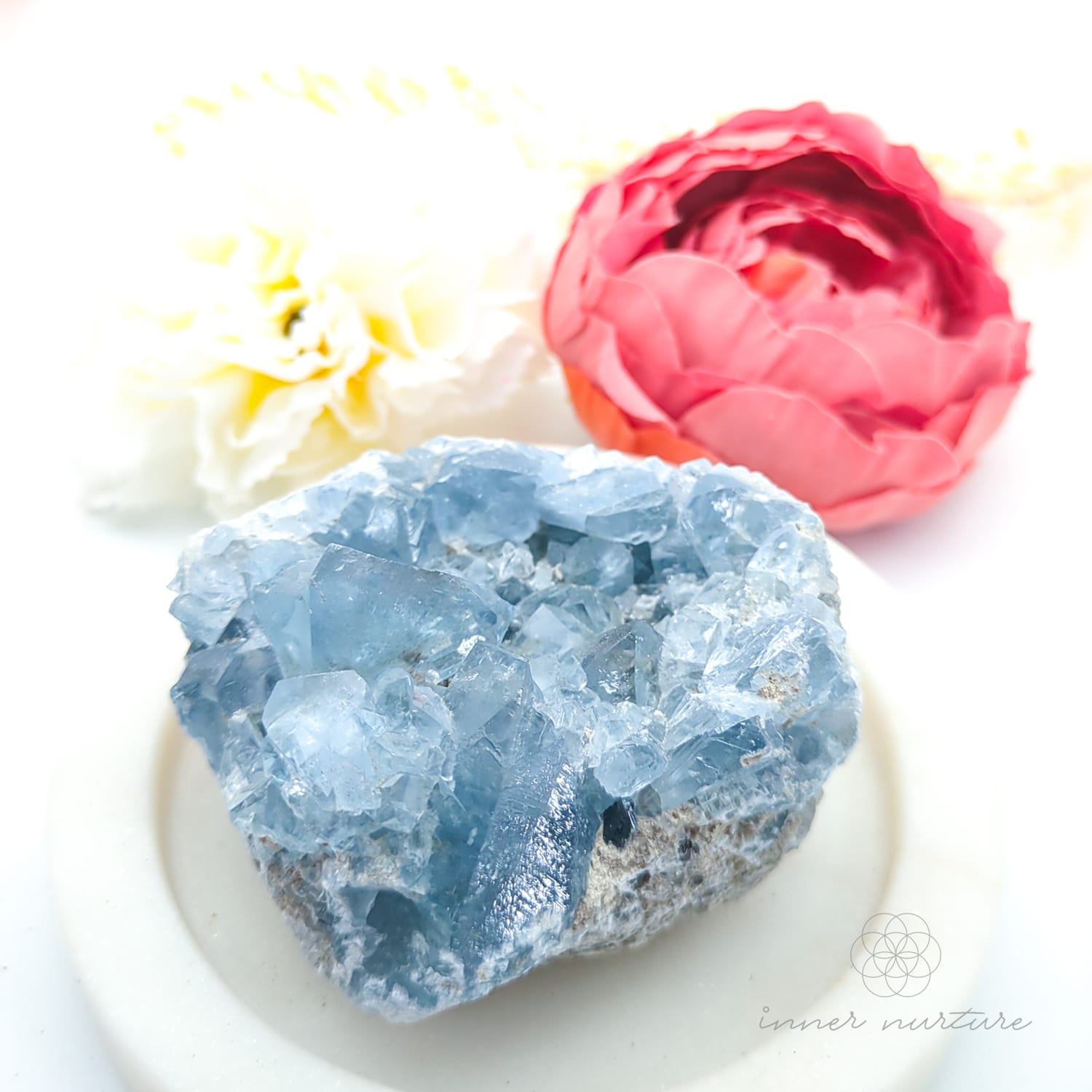 Celestite Cluster #18 | Natural Celestite Specimen Australia | Inner Nurture