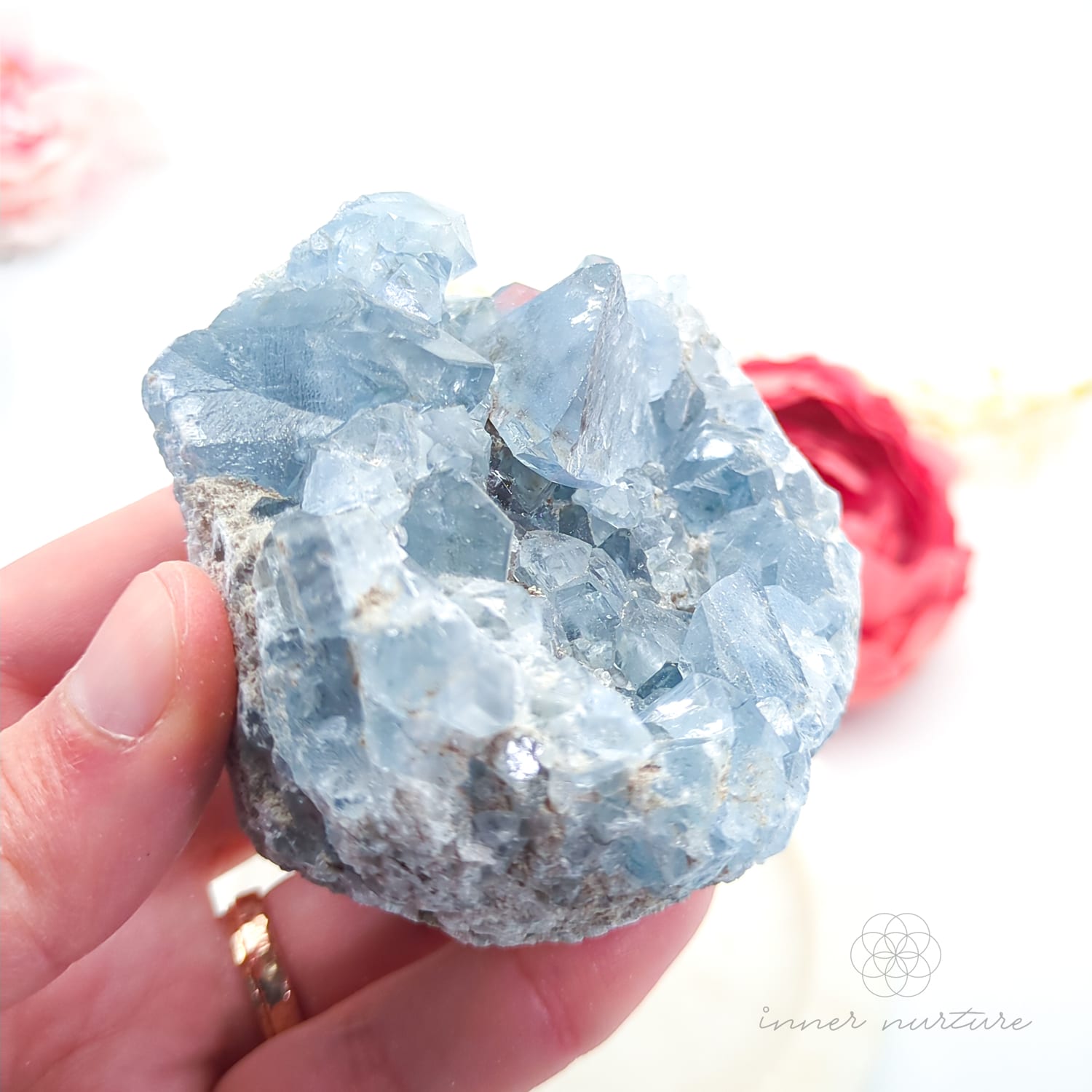 Celestite Cluster #18 | Natural Celestite Specimen Australia | Inner Nurture