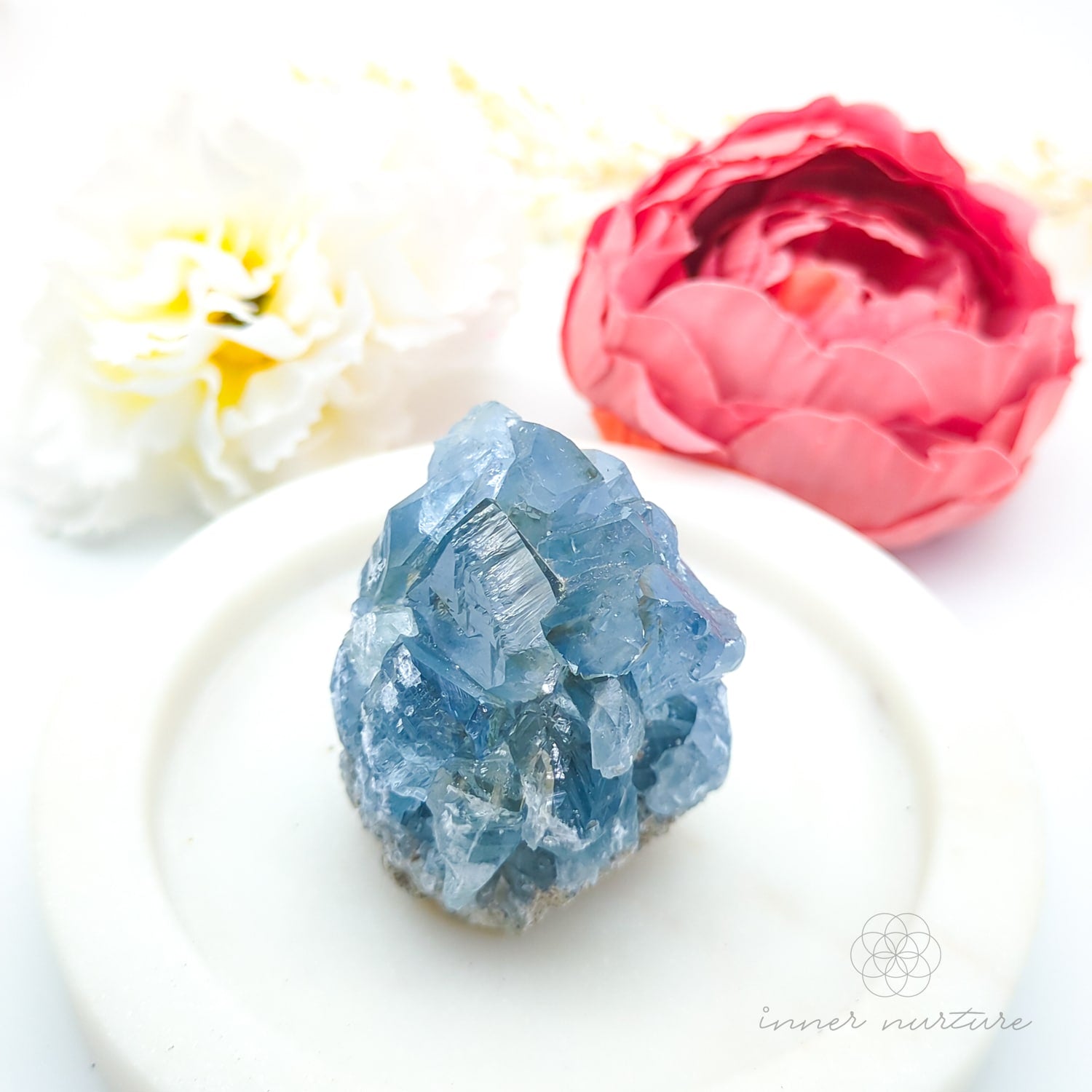 Celestite Cluster #20 | Natural Celestite Specimen Australia | Inner Nurture