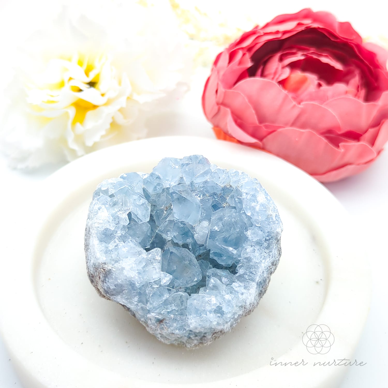 Celestite Cluster #22 | Natural Celestite Specimen Australia | Inner Nurture