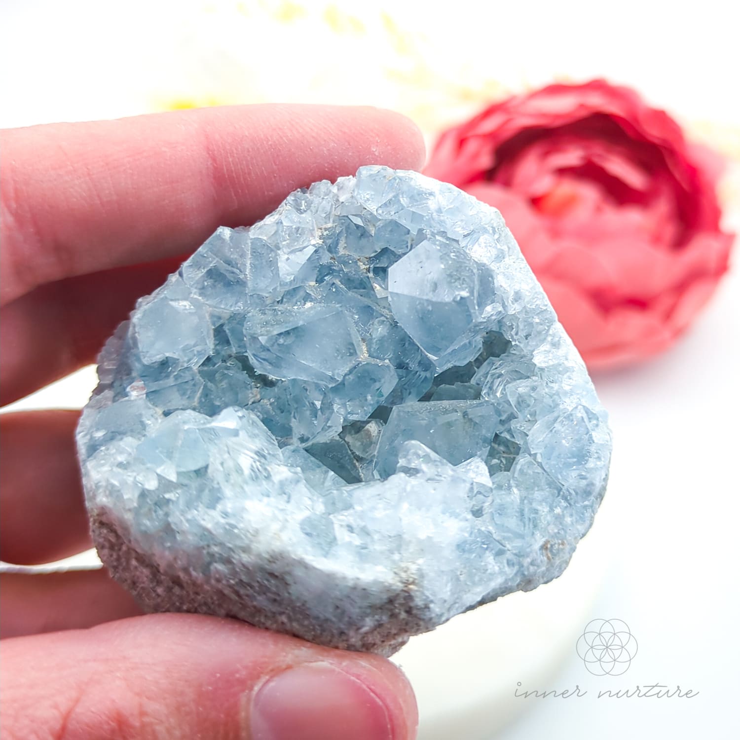 Celestite Cluster #22 | Natural Celestite Specimen Australia | Inner Nurture