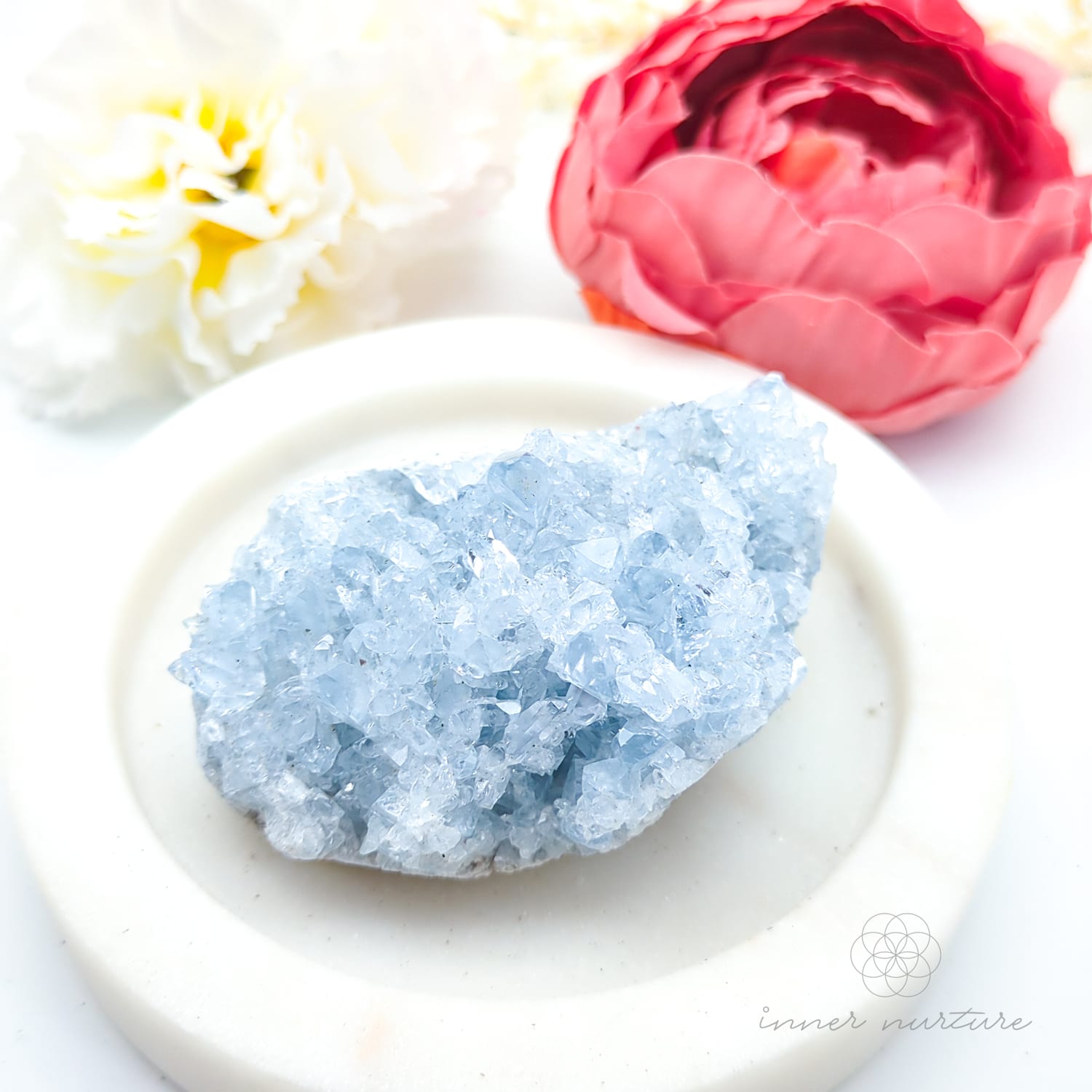 Celestite Cluster #24 | Natural Celestite Specimen Australia | Inner Nurture