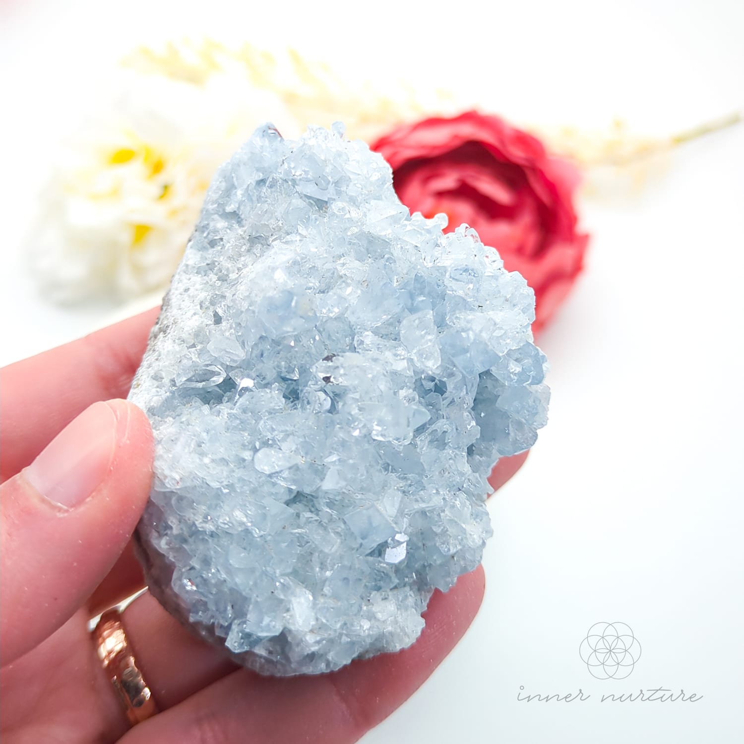 Celestite Cluster #24 | Natural Celestite Specimen Australia | Inner Nurture