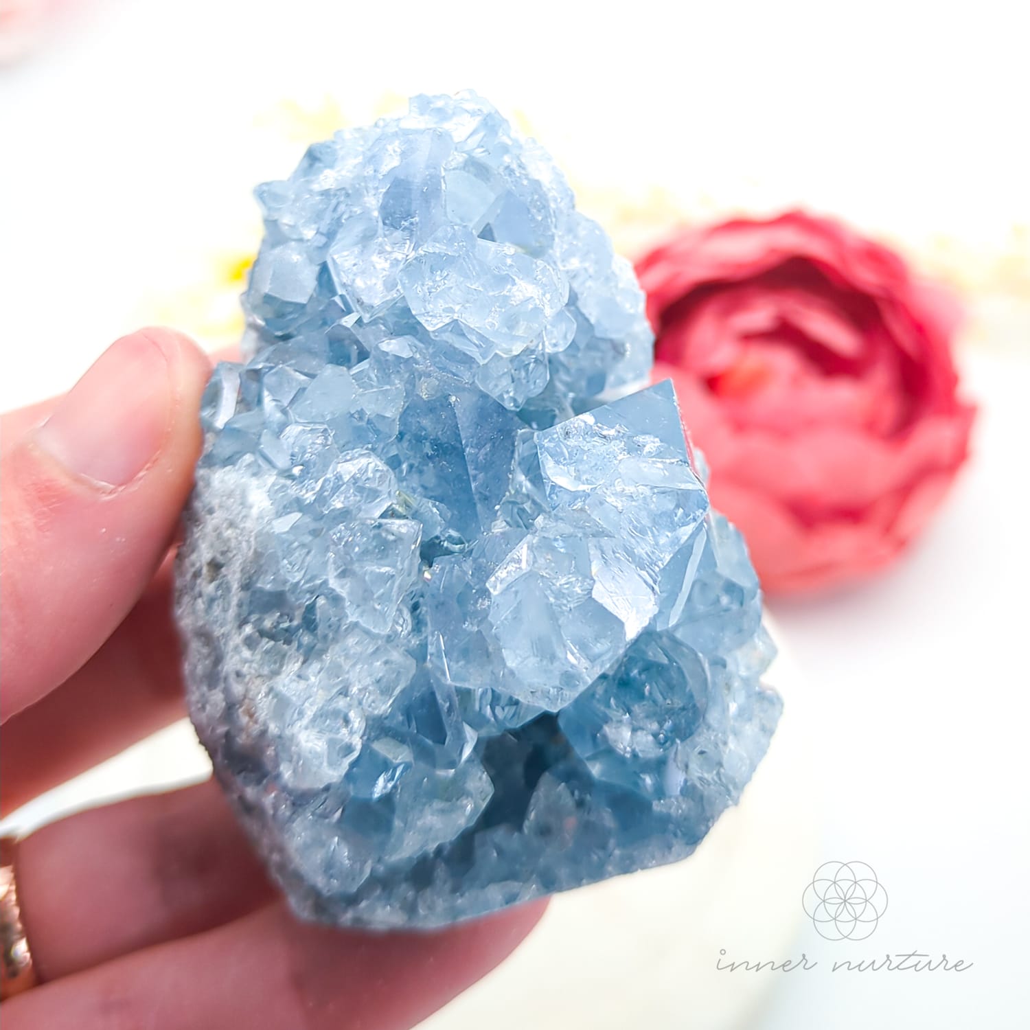 Celestite Cluster #25 | Natural Celestite Specimen Australia | Inner Nurture