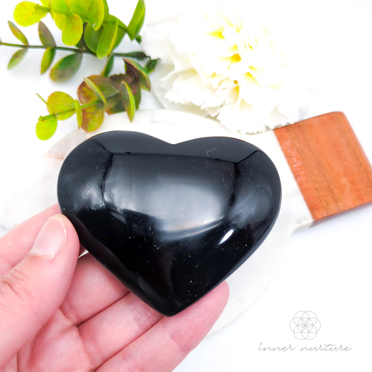 Black Obsidian Heart | Shop Crystals Online Australia - Inner Nurture
