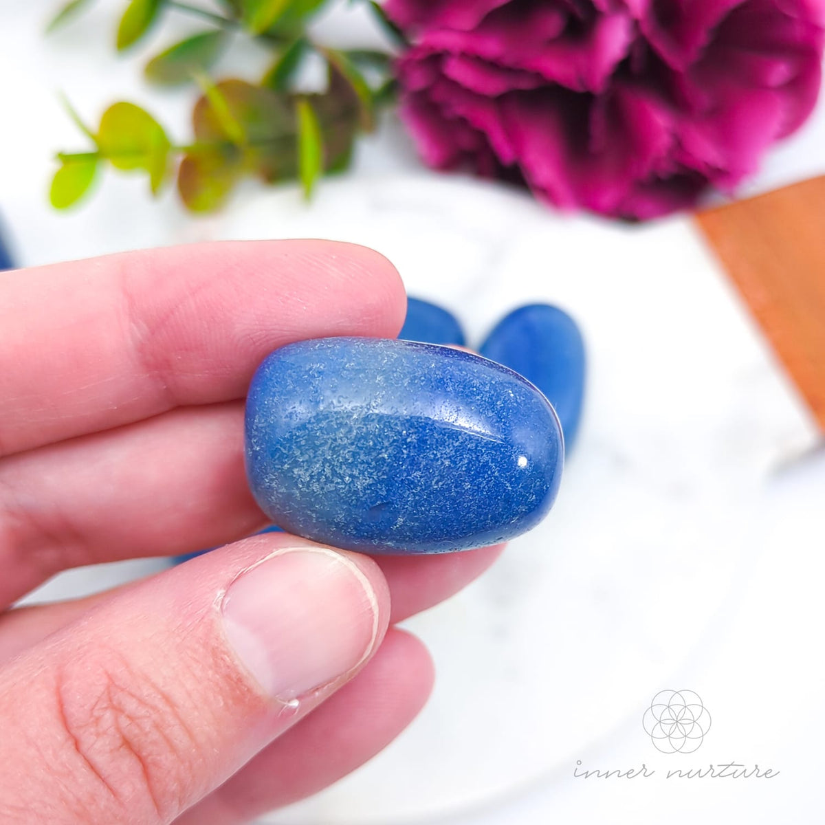 Blue Quartz Tumble | Shop Crystals Online Australia - Inner Nurture