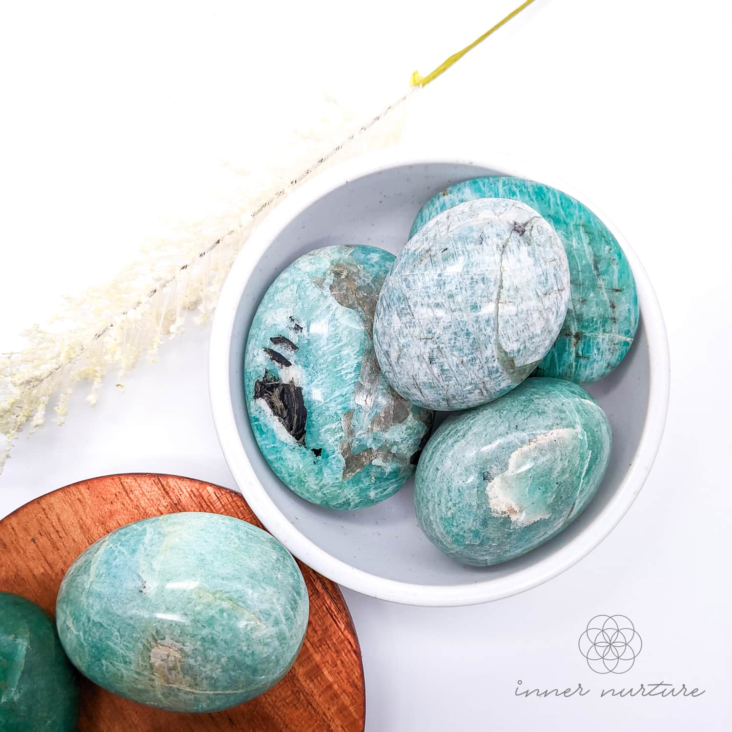 Amazonite Palm Stone | Crystal Shop Australia - Inner Nurture