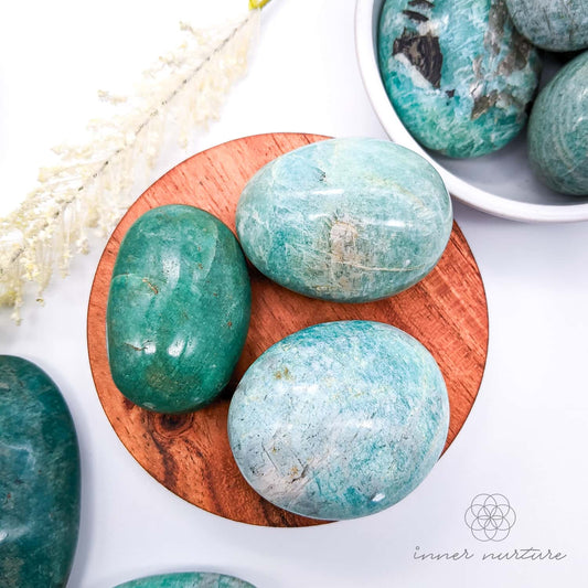 Amazonite Palm Stone | Crystal Shop Australia - Inner Nurture