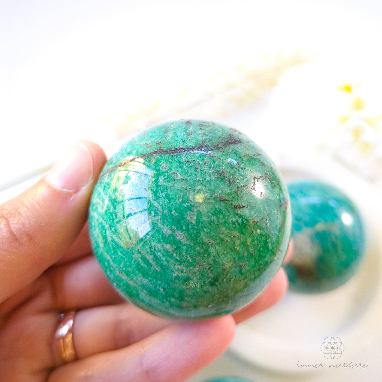 Amazonite Sphere - 4.5-5cm Inner Nurture Australia