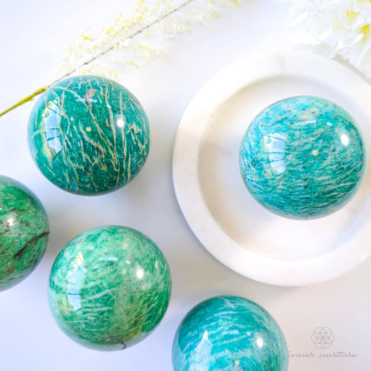 Amazonite Sphere - 4.5-5cm Inner Nurture Australia