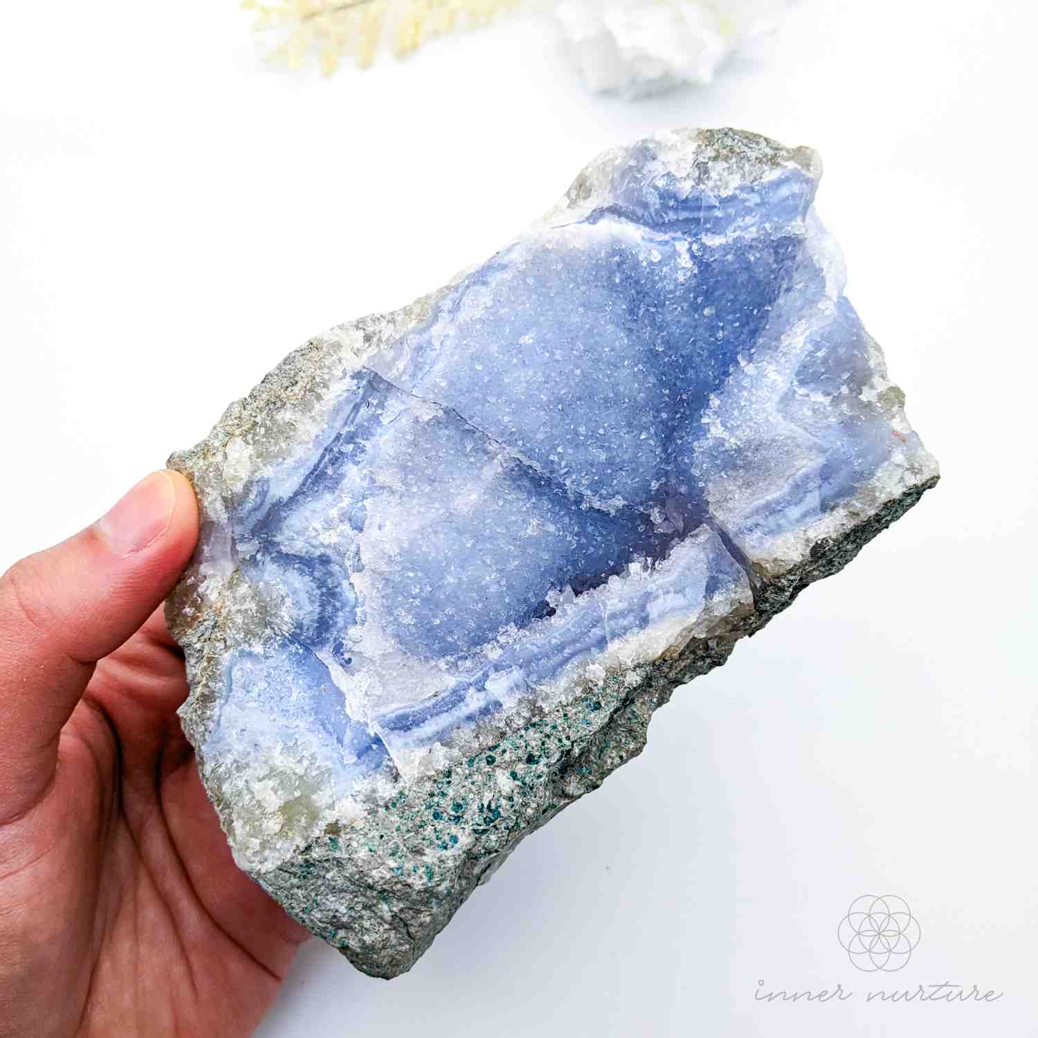 Blue Lace Agate Geode - 514g | Crystals Australia - Shop Online