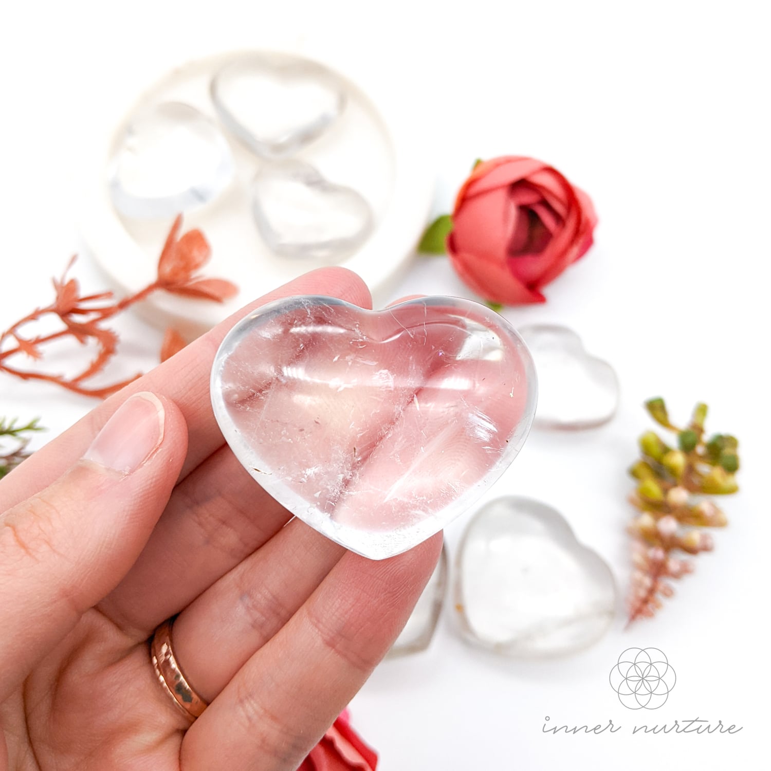 Clear Quartz Heart | Crystal Shop Australia - Inner Nurture