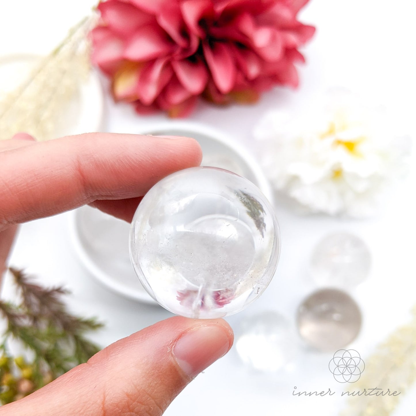 Clear Quartz Sphere | Crystal Shop Australia - Inner Nurture