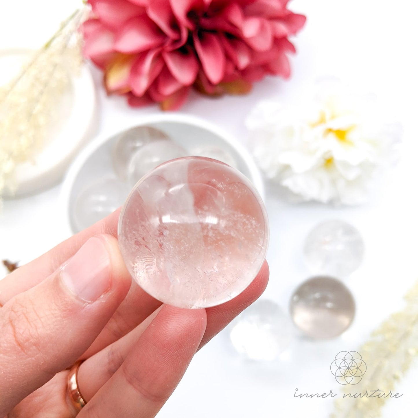 Clear Quartz Sphere | Crystal Shop Australia - Inner Nurture