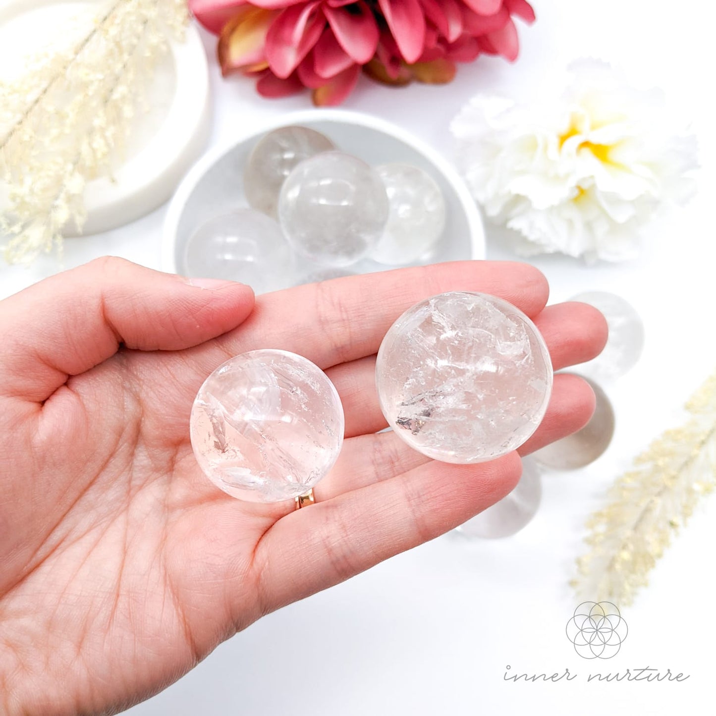 Clear Quartz Sphere | Crystal Shop Australia - Inner Nurture