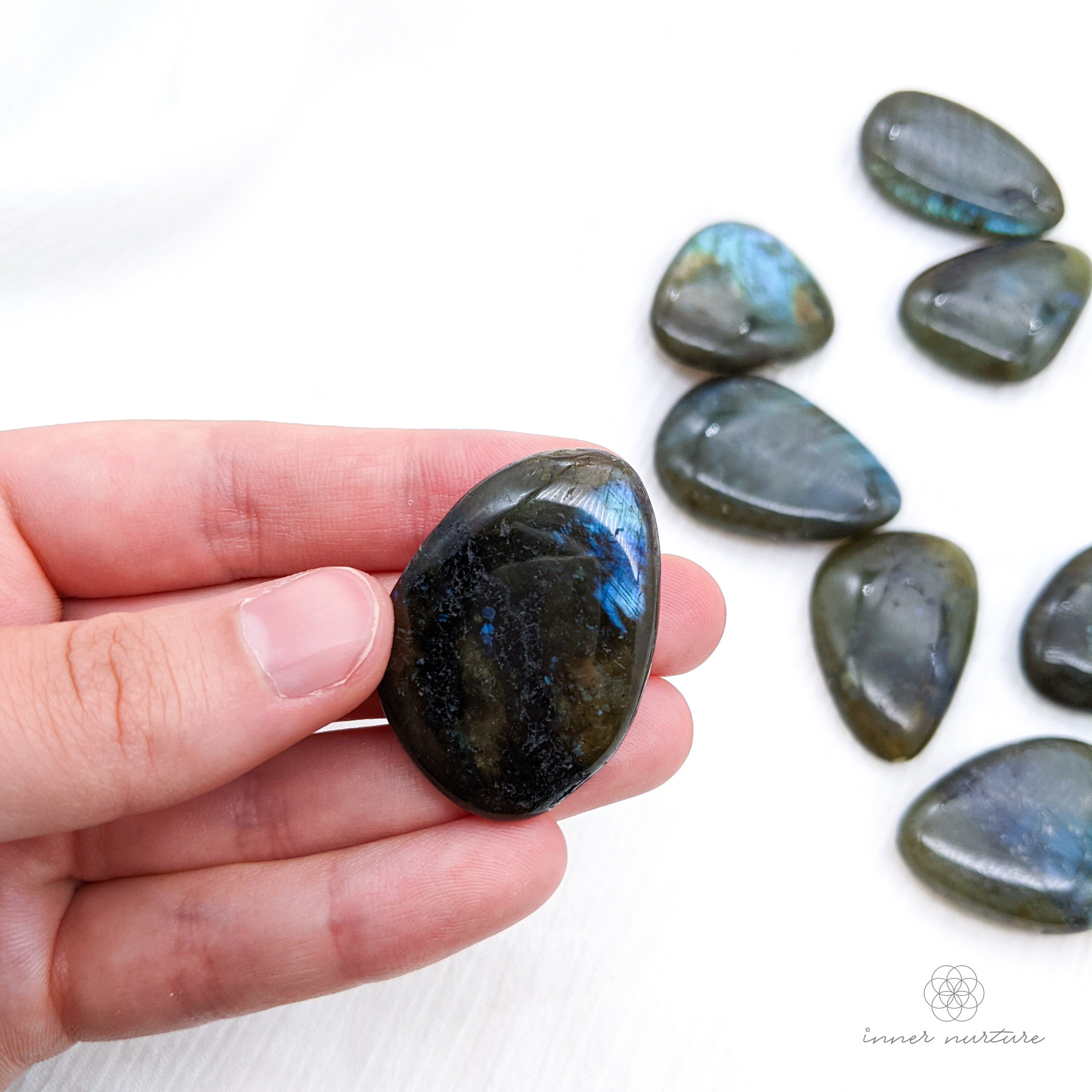Labradorite Palm Stone - Small