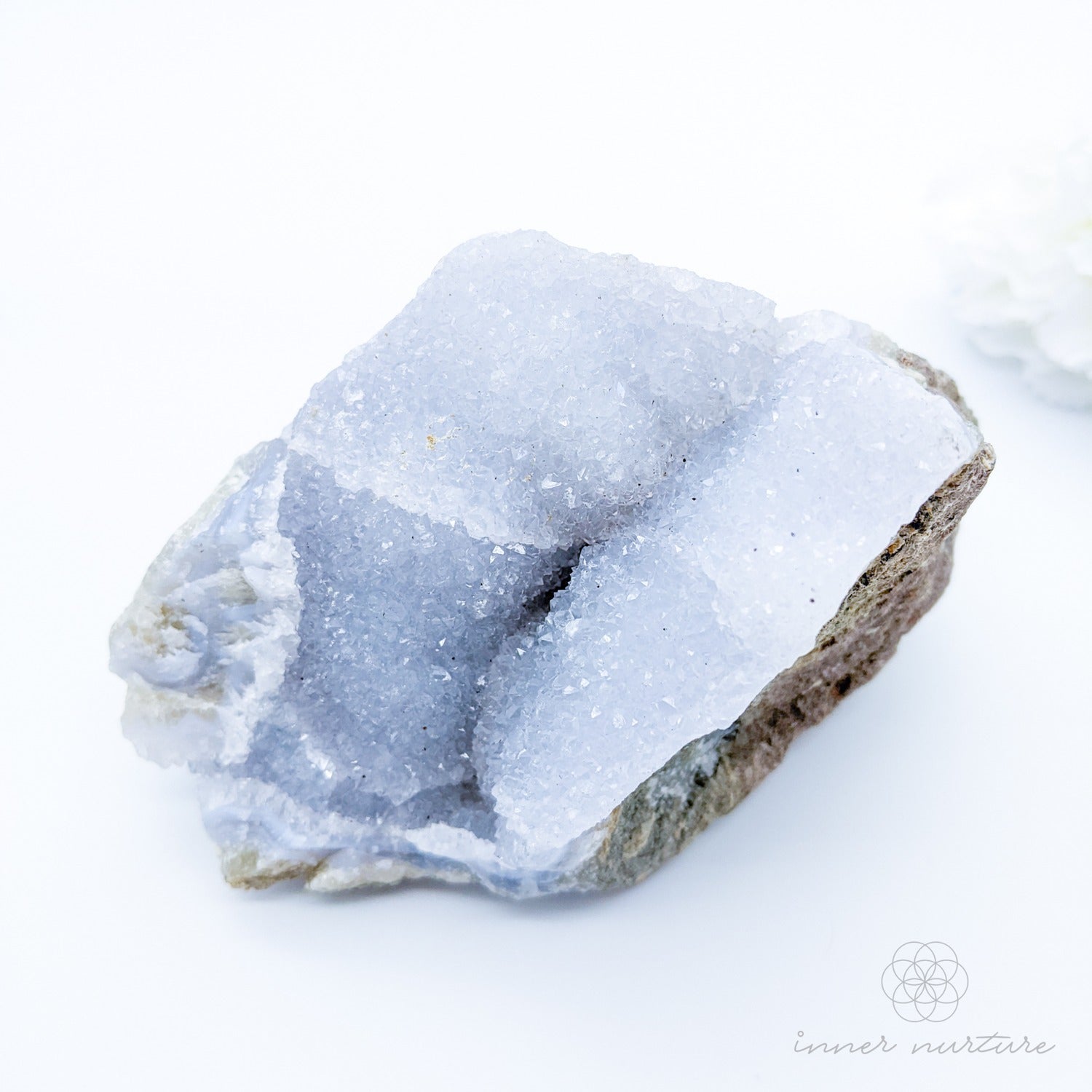Blue Lace Agate Geode - 731g | Beautiful, High Vibe Crystals & Healing Tools | Shop Crystals Online Australia