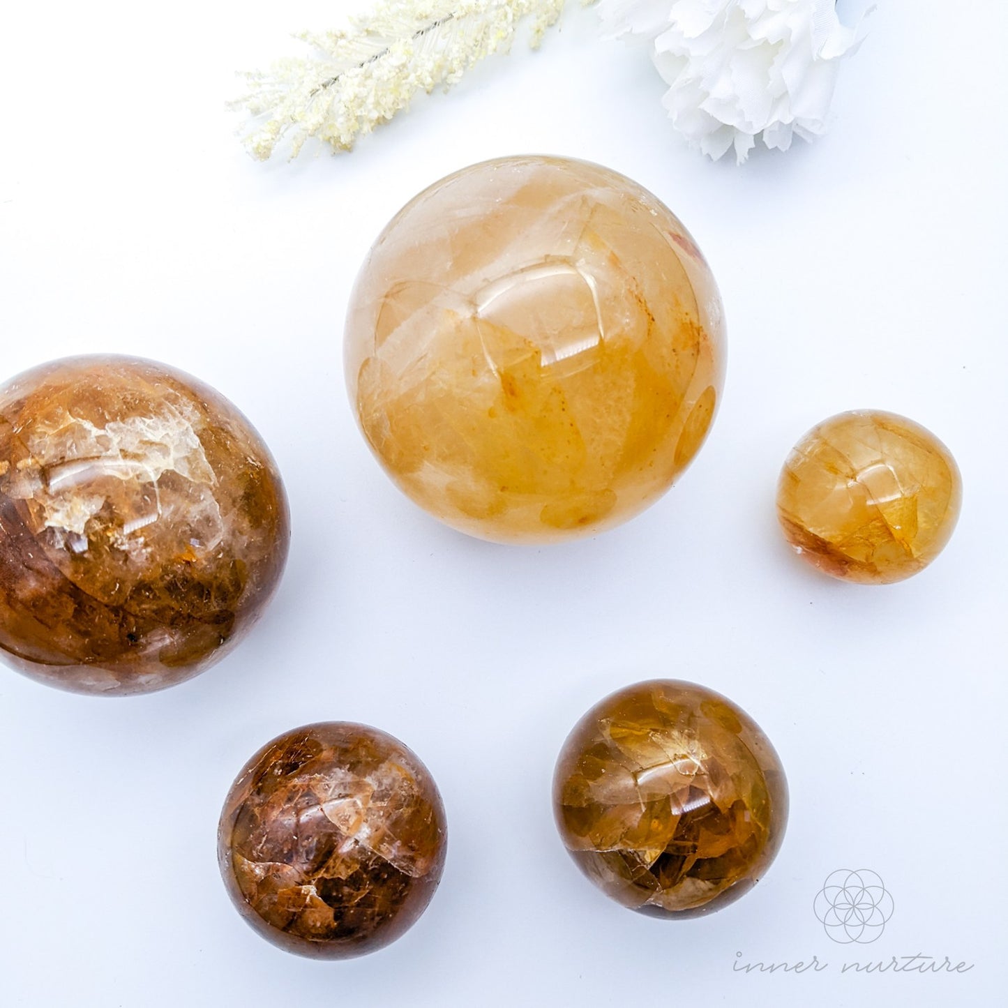 Golden Healer Sphere - Beautiful Healing Crystals Australia | Inner Nurture