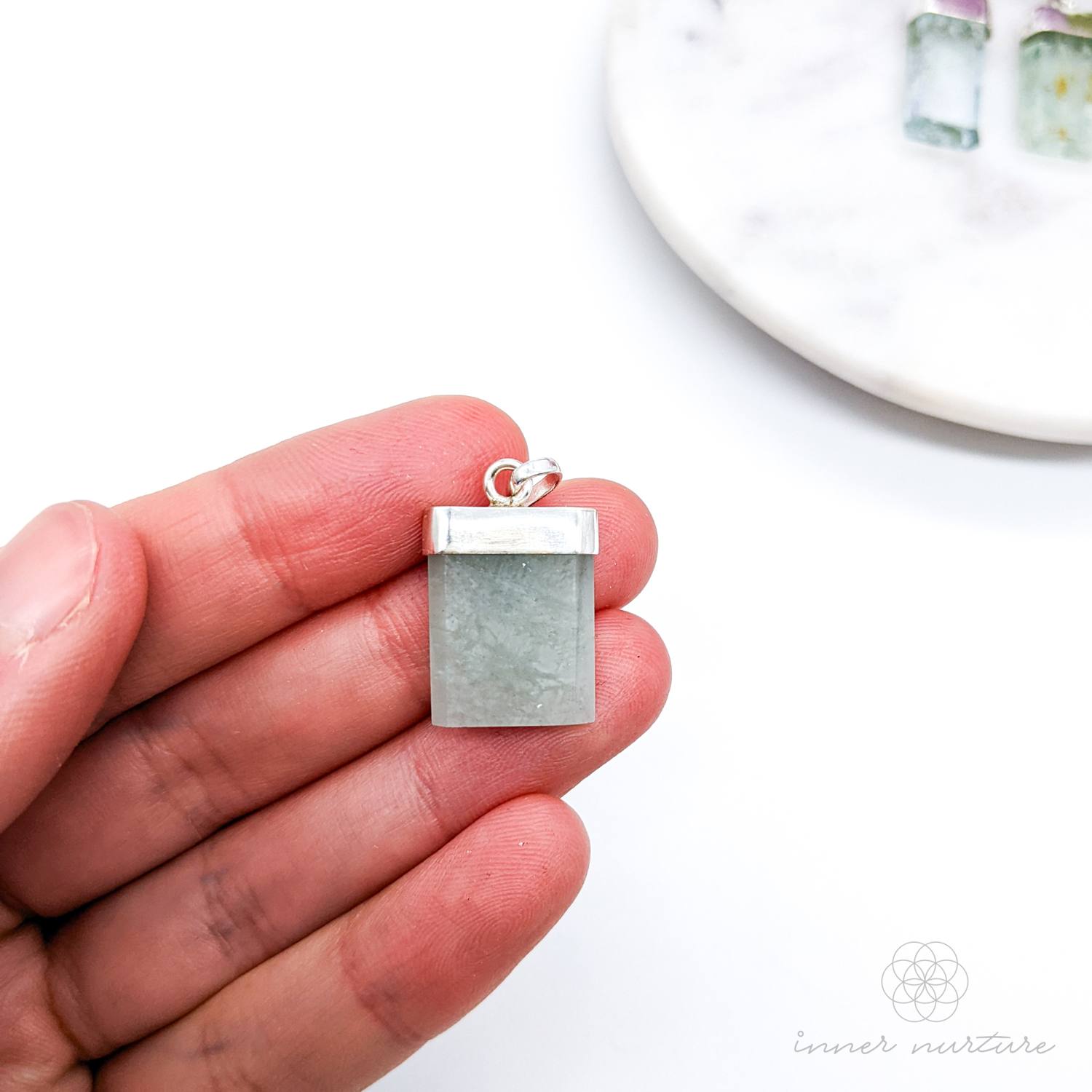 Aquamarine Pendant - Sterling Silver | Shop Crystal Jewellery Australia - Inner Nurture