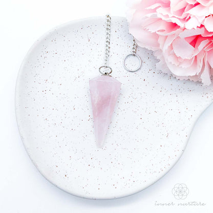 Rose Quartz Pendulum - Crystal Shop Australia | Inner Nurture - Consciously Sourced