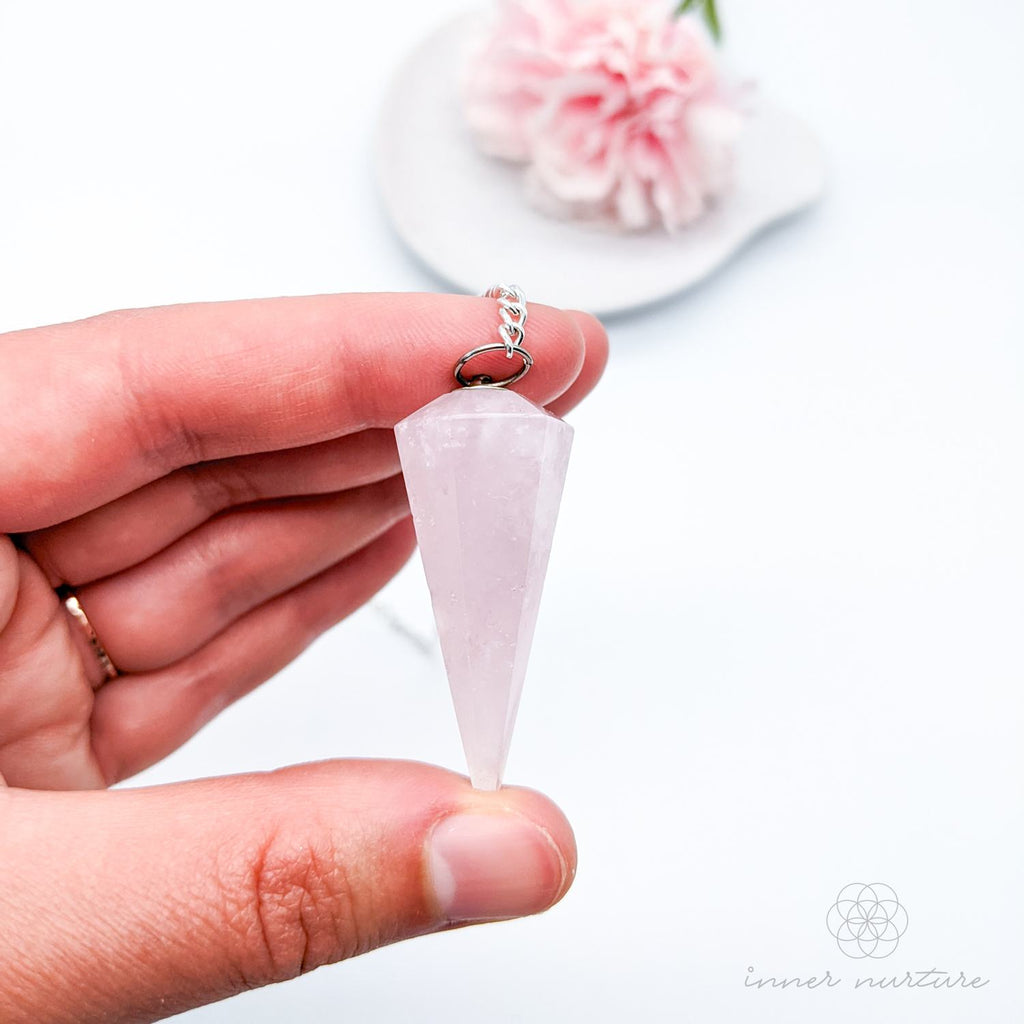 Rose Quartz Pendulum - Crystal Shop Australia | Inner Nurture - Consciously Sourced