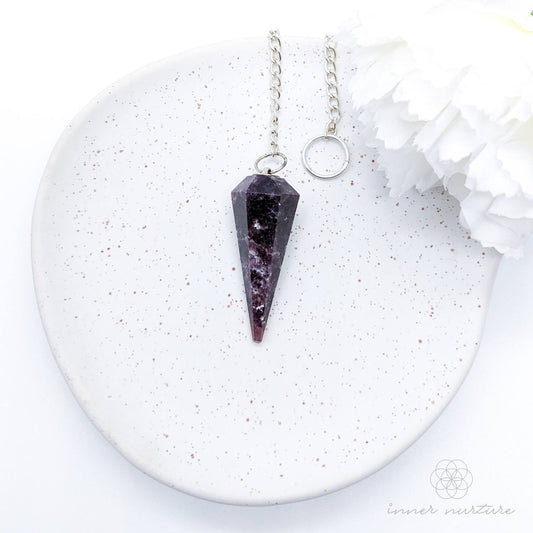 Lepidolite Pendulum - Crystal Shop Australia | Inner Nurture - Consciously Sourced