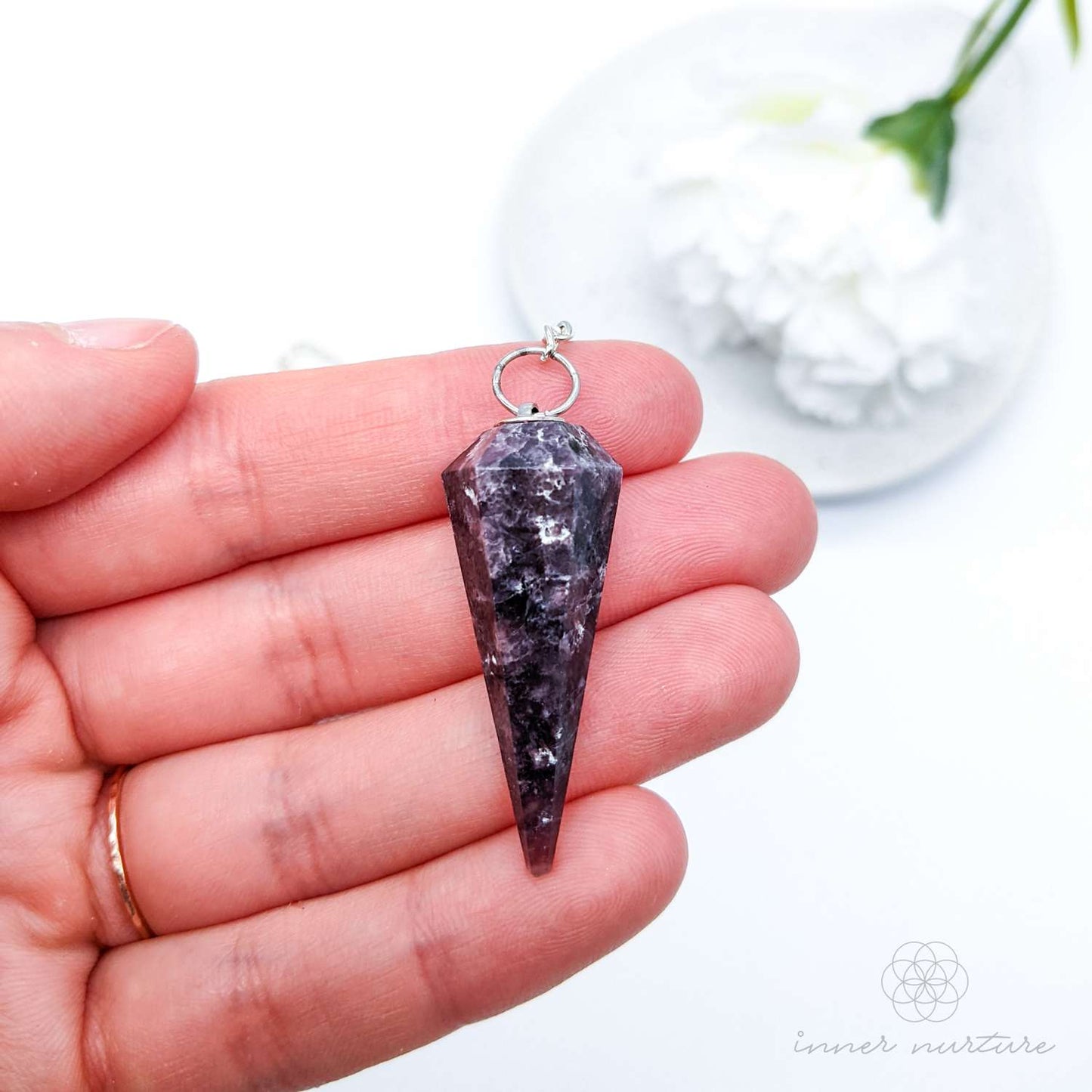 Lepidolite Pendulum - Crystal Shop Australia | Inner Nurture - Consciously Sourced