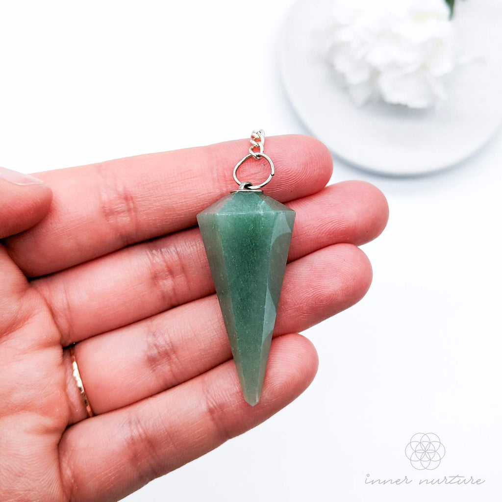 Green Aventurine Pendulum - Crystal Shop Australia | Inner Nurture - Consciously Sourced