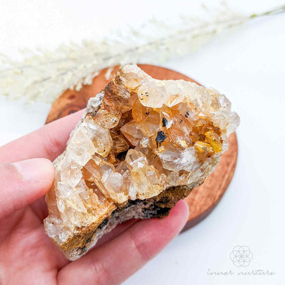 Limonite Quartz Cluster (Golden Healer) - #2 | Crystal Shop Australia - Inner Nurture