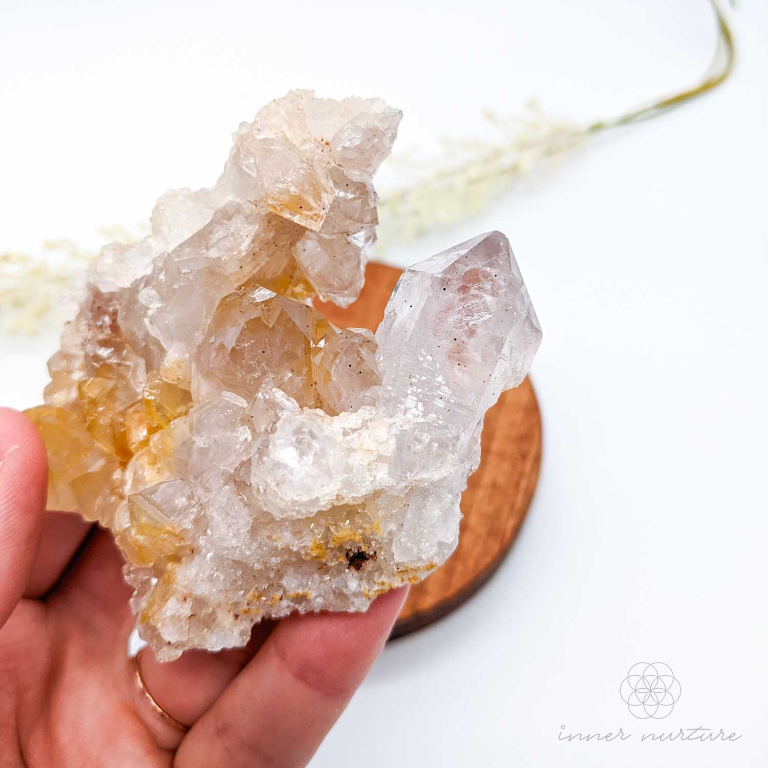 Limonite Quartz Cluster (Golden Healer) - #3 | Crystal Shop Australia - Inner Nurture