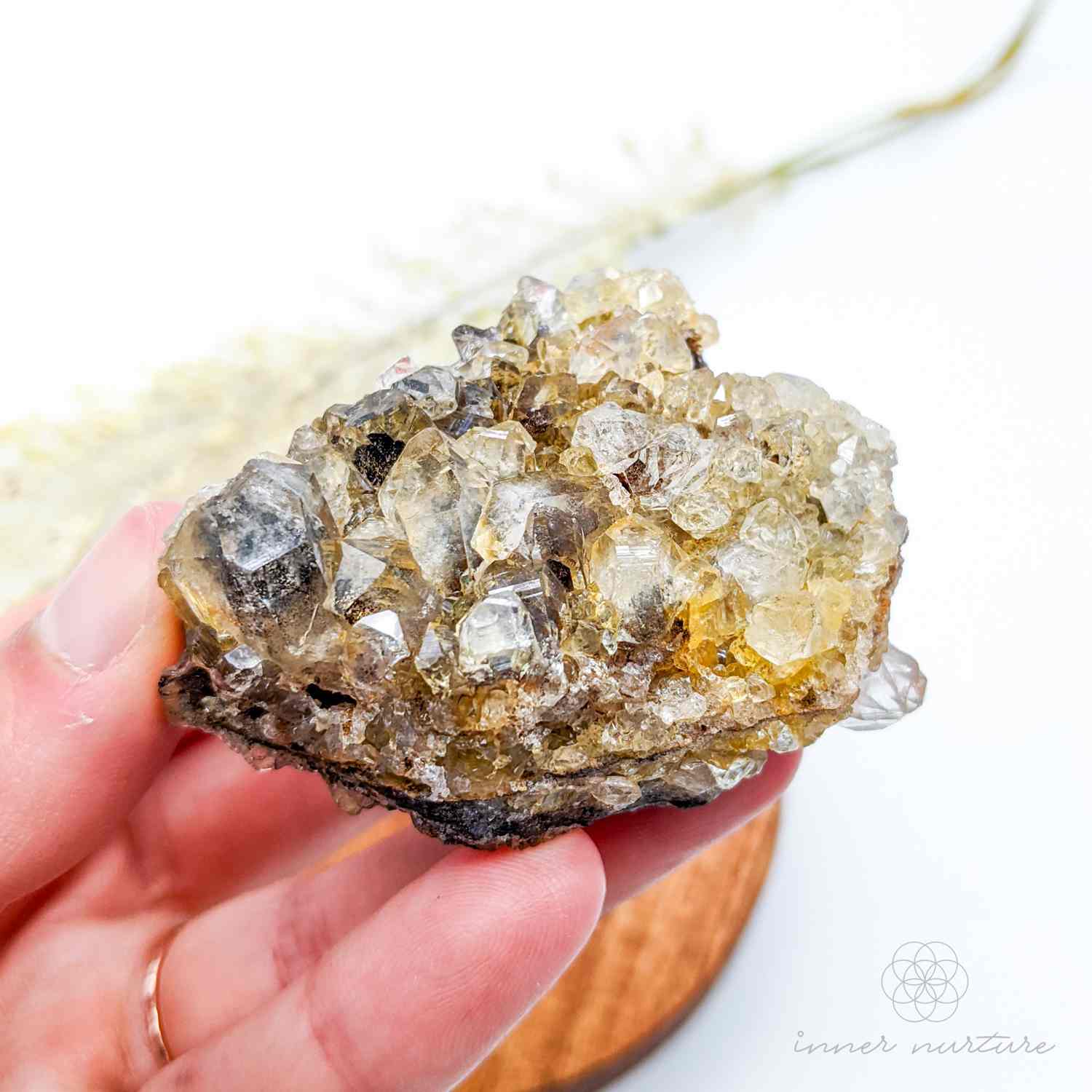 Limonite Quartz Cluster (Golden Healer) - #8 | Crystal Shop Australia - Inner Nurture
