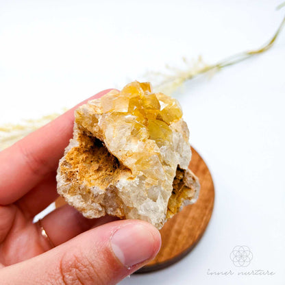 Limonite Quartz Cluster (Golden Healer) - #12 | Crystal Shop Australia - Inner Nurture