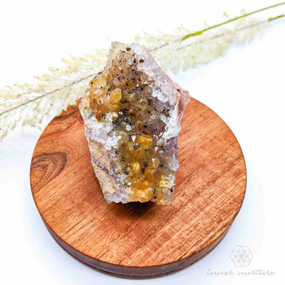 Limonite Quartz Cluster (Golden Healer) - #14 | Crystal Shop Australia - Inner Nurture