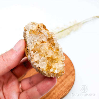 Limonite Quartz Cluster (Golden Healer) - #17 | Crystal Shop Australia - Inner Nurture