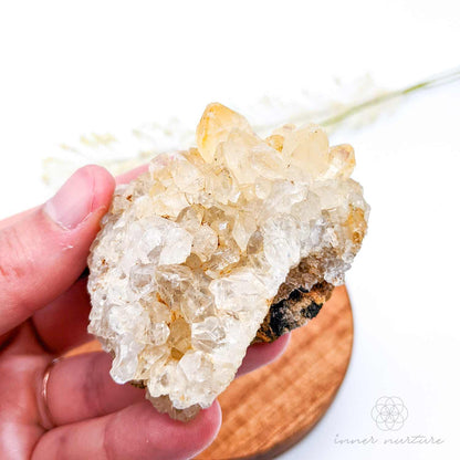 Limonite Quartz Cluster (Golden Healer) - #19 | Crystal Shop Australia - Inner Nurture