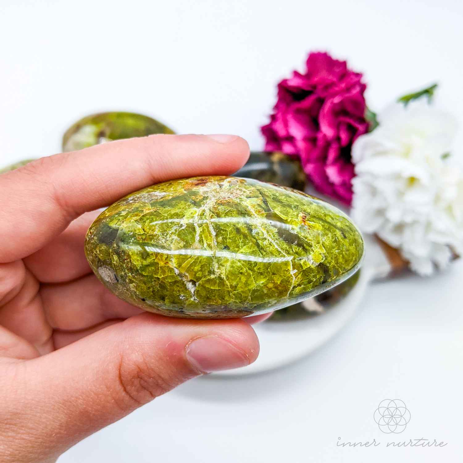 Green Opal Palm Stone