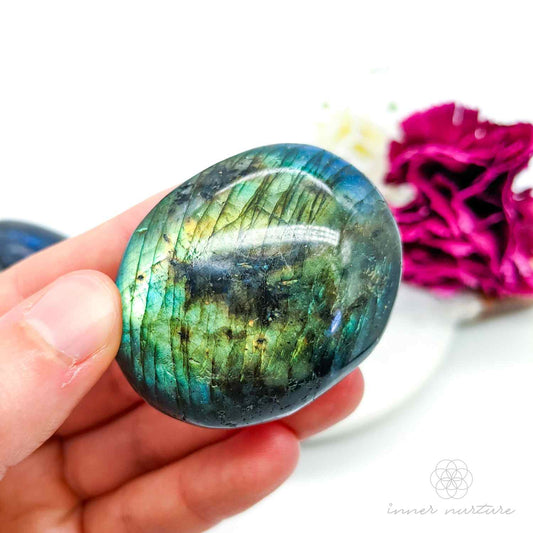 Labradorite Palm Stone | Crystal Shop Australia - Inner Nurture