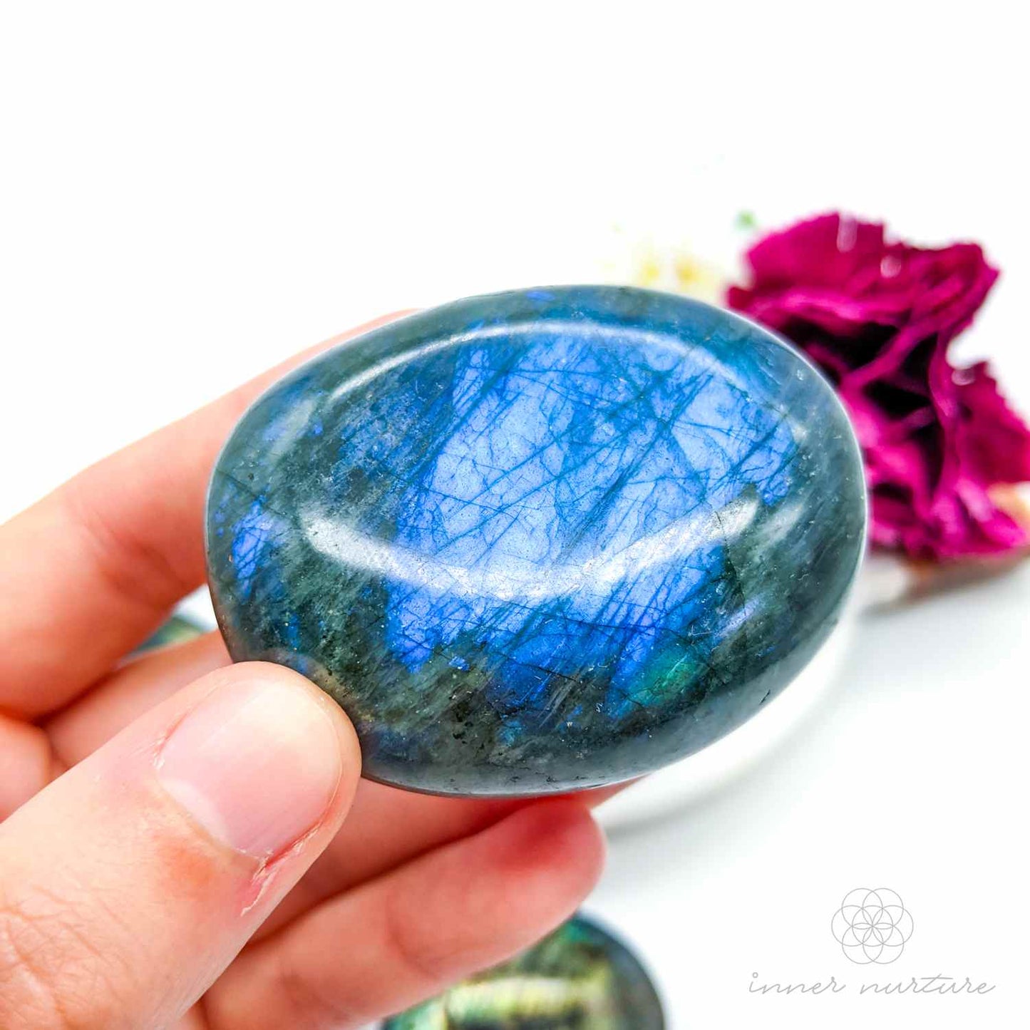 Labradorite Palm Stone | Crystal Shop Australia - Inner Nurture