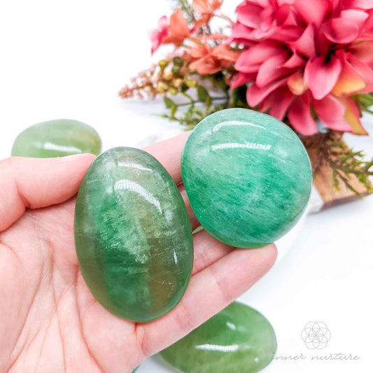 Green Fluorite Palm Stone | Crystal Shop Australia - Inner Nurture