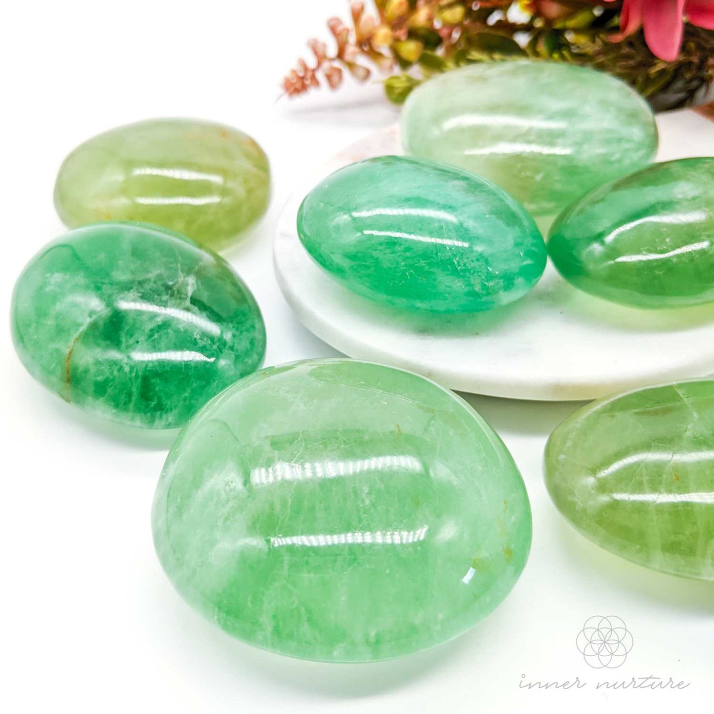 Green Fluorite Palm Stone | Crystal Shop Australia - Inner NurtureGreen Fluorite Palm Stone | Crystal Shop Australia - Inner Nurture