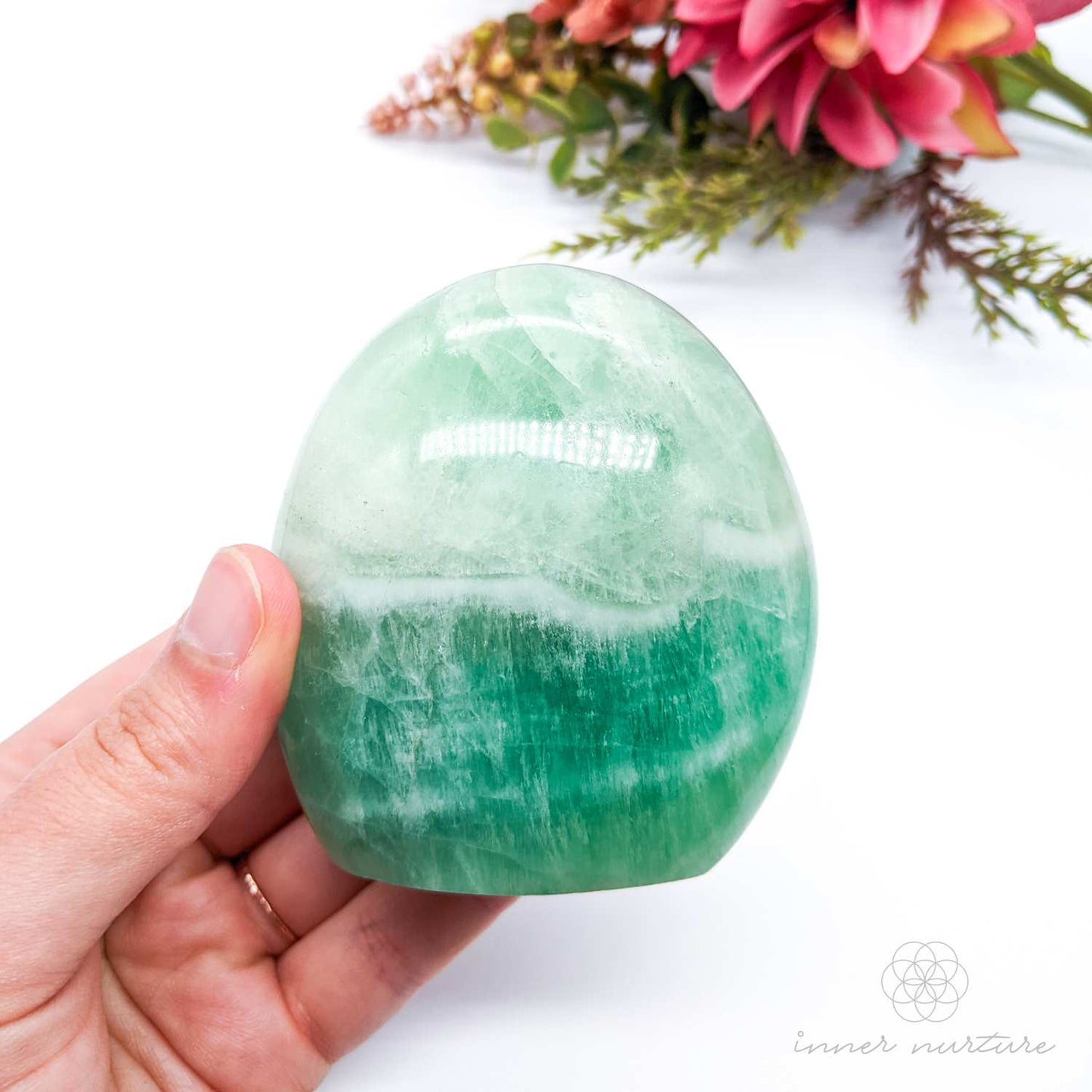 Green Fluorite Polished Free Form - #3 | Crystal Shop Australia - Inner Nurture
