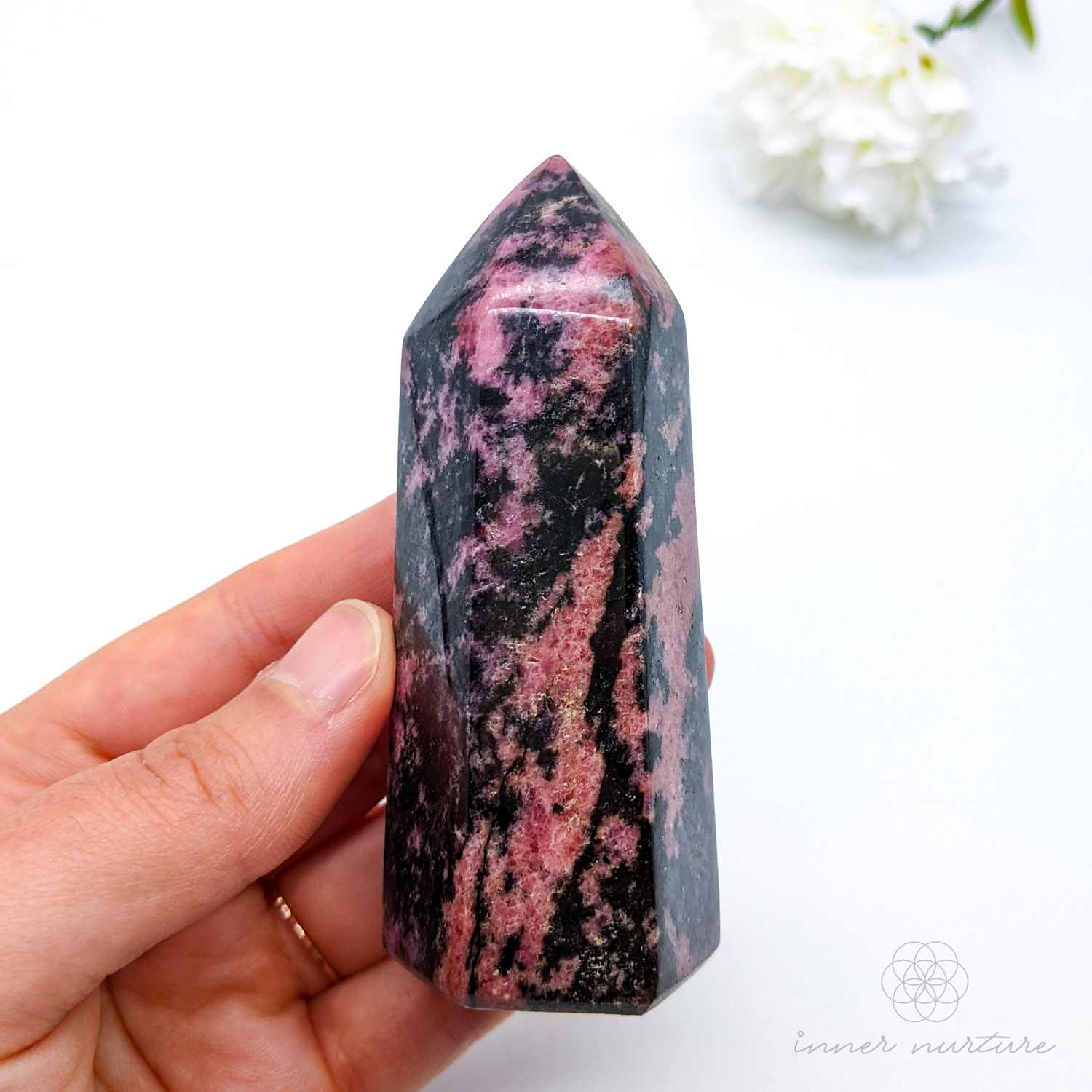 Rhodonite Generator - #6 | Crystal Shop Australia - Inner Nurture