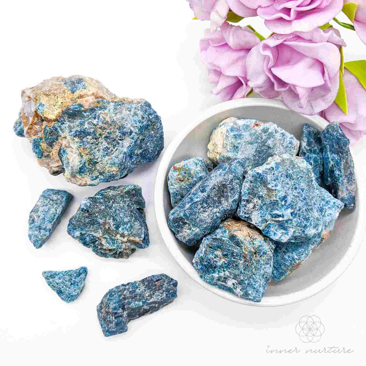 Blue Apatite Rough | Crystal Shop Australia - Inner Nurture