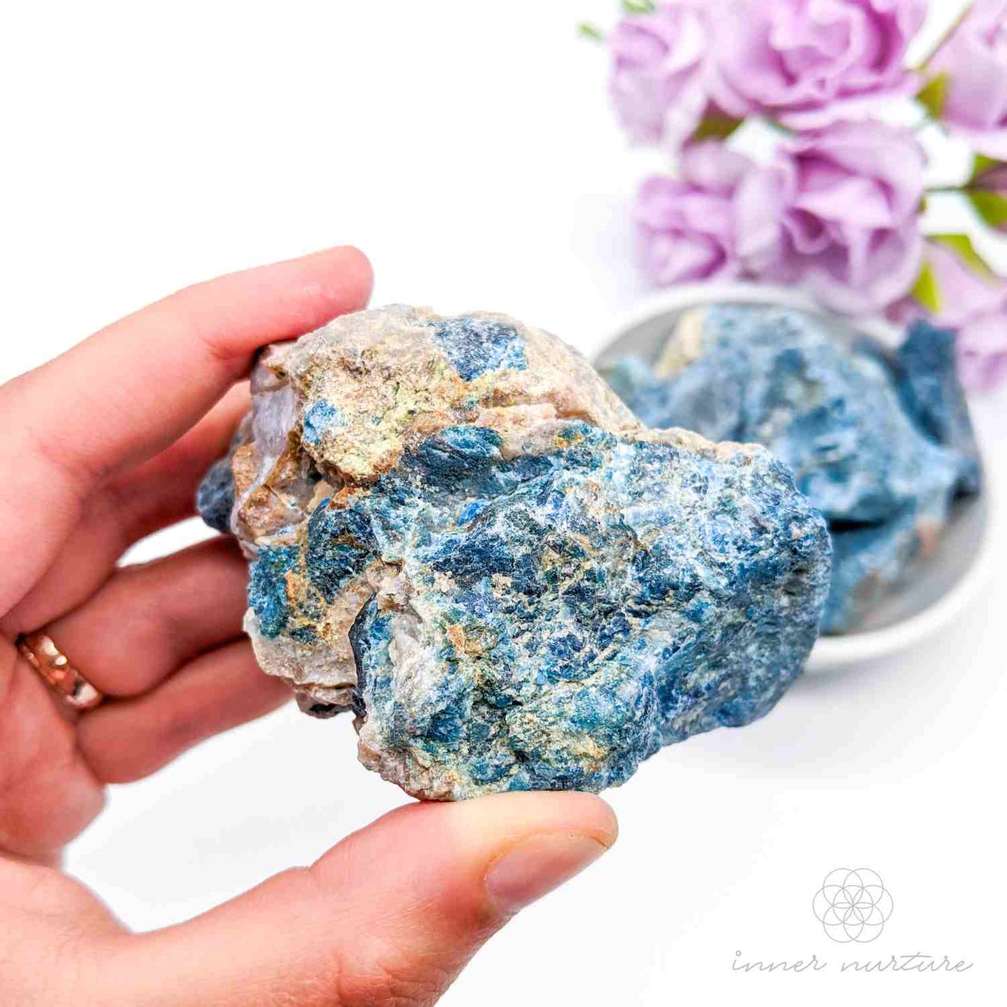 Blue Apatite Rough | Crystal Shop Australia - Inner Nurture